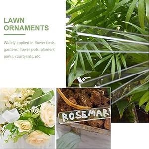 Fournitures de <span class=keywords><strong>jardin</strong></span> Etiquettes vierges pour plantes d'extérieur Etiquettes d'identification de légumes transparentes Marqueurs acryliques - Product Image 3