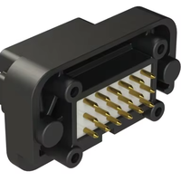 Conector Original Amphenol AT15-18PC-BM02BK de 18 Vías, Recto, para Montaje en PCB, Tipo C, Chapado en Oro, Negro # 16 Contactos