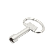 Clé vierge en acier inoxydable 816 pour boîte à outils, porte d'ascenseur, boîte à compteur d'eau, série MS705, forme carrée et triangulaire