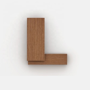 Escritorio ejecutivo de madera para oficina, escritorio de lujo con forma de L, Moderno - Product Image 4