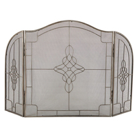 Conception d'écran de cheminée en métal, grille de protection contre les étincelles de cheminée pour la décoration de la maison du salon