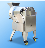 Roestvrij Staal Multifunctionele Groentesnijder Machine Fruit Salade Cutter Frieten Chips Elektrische Groentesnijder