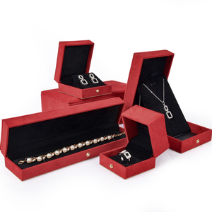 Custom Wholesale Luxury Velvet <b>Earring</b> Bracelet Necklace Ring <b>Box</b> Packaging Velvet Jewelry <b>Box</b> - Product Image 1
