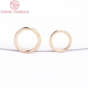 Anillos de Conexión Planos y Redondos de Aleación de Color Oro 24K al por Mayor, Anillos Cerrados para Fabricación de Joyería y Accesorios para Pendientes - Product Image 3