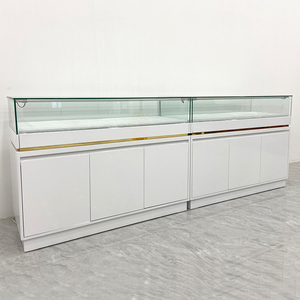 Đồ trang sức cửa hàng trưng bày kệ trưng bày đồ trang sức cửa hàng đồ nội thất tháp đồ trang sức hiển thị tủ kính gỗ hiện đại bảng điều chỉnh 1 Bộ - Product Image 3