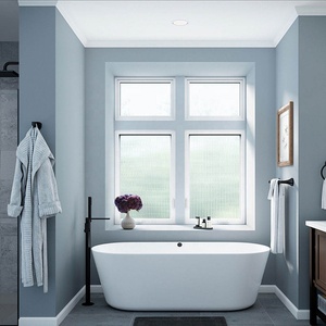 Đen uPVC lớn ưa thích chất lượng tốt nhất Top Vinyl <span class=keywords><strong>Windows</strong></span> Ba cửa sổ cửa sổ Vinyl - Product Image 4