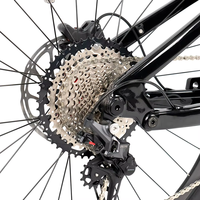 Bicicleta Eléctrica de Montaña de Primera Calidad, Todoterreno, 27.5/29'', Motor Central de 500W, M6100, 12 Velocidades, Horquilla Rockshox de 160mm, Suspensión Completa de Carbono