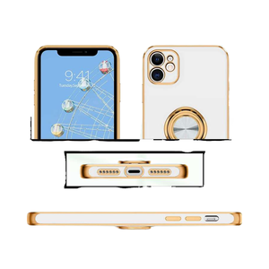 Étuis de téléphone portable en TPU magnétique électro-plaqué vert de luxe avec support de béquille compatible pour A24 pour 17 Nouveau carton - Product Image 2