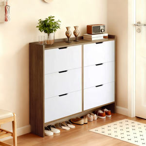 <span class=keywords><strong>Meuble</strong></span> <span class=keywords><strong>à</strong></span> <span class=keywords><strong>chaussures</strong></span> mural ultra-fin en bois massif pour entrée de maison, <span class=keywords><strong>petit</strong></span> appartement – Nouveauté 2025 – Meilleures ventes - Product Image 4