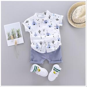 Conjunto de Ropa para Bebé Niño con Estampado de Cactus, Verano, Manga Corta, 2 Piezas, Conjunto Informal - Product Image 5