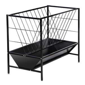 Mangeoire personnalisée robuste pour <span class=keywords><strong>chevaux</strong></span> de pâturage en métal Assembler rapidement une mangeoire pour chèvres avec mangeoire de 24 gallons - Product Image 3