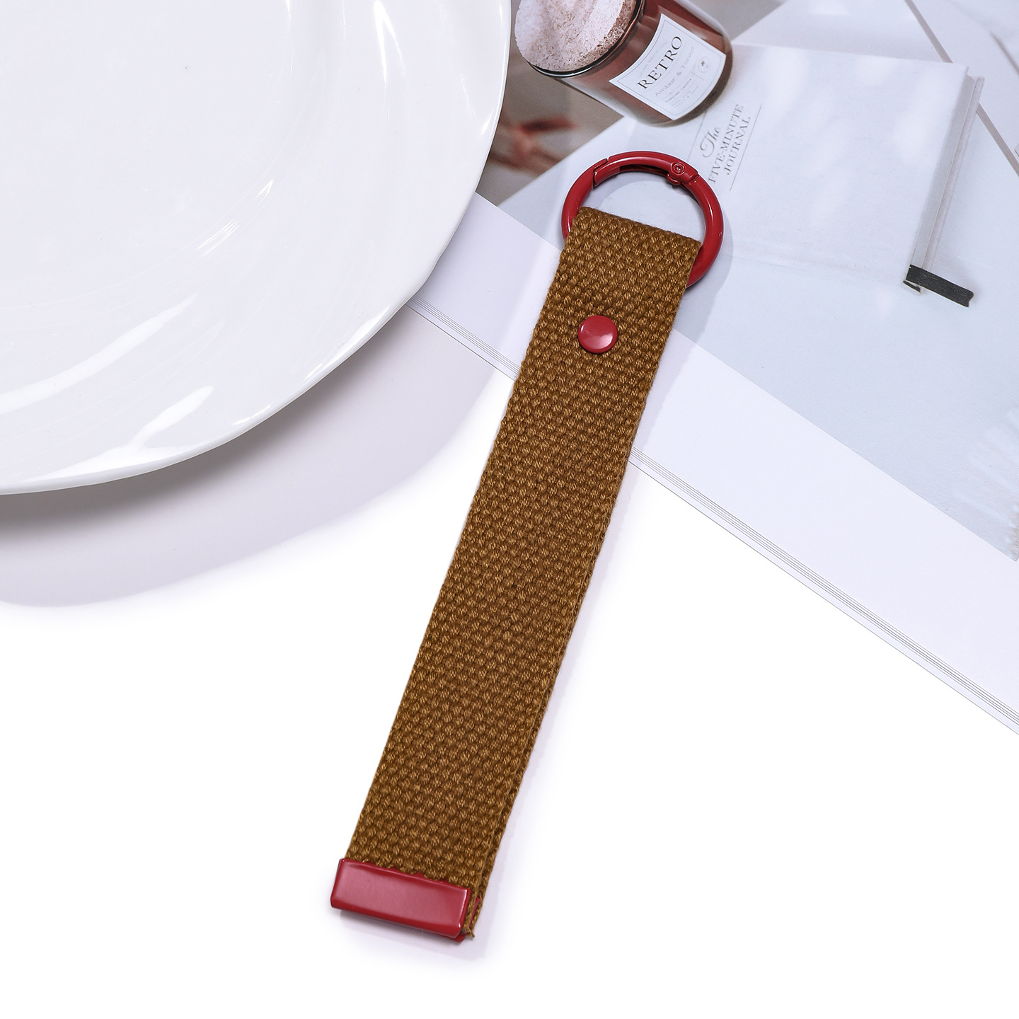 F8 Brown Cord with Red Buckle