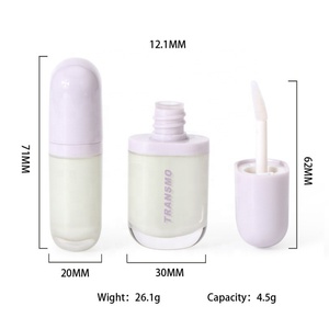 Oval Eco Friendly <b>Lip</b> <b>Gloss</b> Tube Lipgloss Packaging <b>Lip</b> Oil Tubes 4.5ml Oval <b>Lip</b> <b>Gloss</b> Tubes - Product Image 2