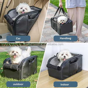 <b>Dog</b> Booster <b>Car</b> Seat <b>for</b> Small <b>Dogs</b> and Cats on <b>Car</b> Armrest Centre Console Seat <b>Bed</b> Pet Foldable Travel Bag <b>Dog</b> Booster <b>Car</b> Seat - Product Image 3