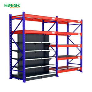 Étagère de rangement robuste Highbright <span class=keywords><strong>avec</strong></span> poutres métalliques réglables pour entrepôt, supermarché, inventaire industriel - Product Image 3