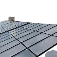 Collettore Solare a Piastra Piana Certificato CE Keymark da 2,0 m² con Rivestimento Nero per Progetti Commerciali di Riscaldamento Solare dell'Acqua nella Regione del Golfo