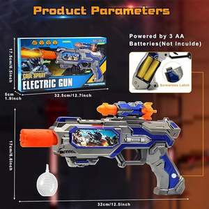 NOUVEAU Pistolet Jouet Électrique avec Jet de Brume, Sons, Lumières et Vibrations pour Enfants, Pistolet Jouet Fonctionnant sur Piles avec Lumières et Sons - Product Image 2