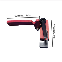 Retenue industrielle pour rail de coupe à onglet, compatible avec les rails en T de 75 mm, butée pour le travail du bois DIY, limiteur de gorge 75Stopper, type levier, DIYQuickClamp