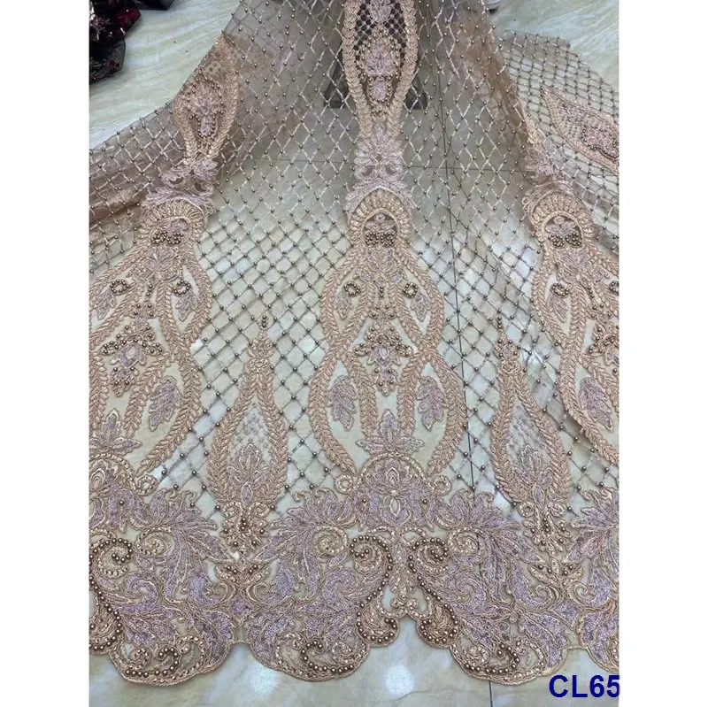 Lisami rts design flower position design sequins embroidery bridal dress gown fashion lace fabric