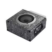Mini Boombox sans fil portable avec son surround, haut-parleur BT5.0 avec lumières LED RVB, prise en charge de la carte USB/TF, sortie 5W