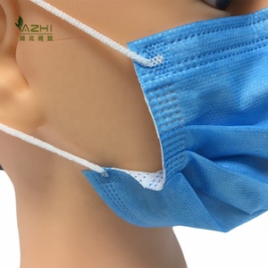 หน้ากากอนามัยแบบใช้แล้วทิ้งชนิดไม่ทอ ป้องกันฝุ่นละออง สำหรับผู้ผลิตโรงพยาบาลศัลยกรรม - Product Image 3