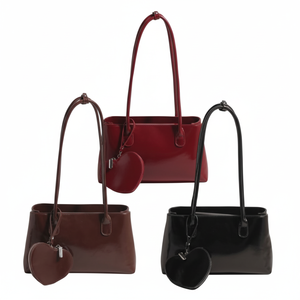 Borsa a tracolla lucida da donna con ciondoli luminosi borsa in tela per uso Casual o in ufficio - Product Image 1