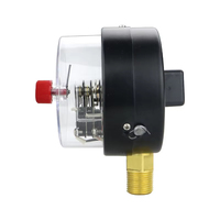 High Precisionvibration Resistant Brass Connection Industrial Manometer 100mm Electric Contact Pressure Gauge