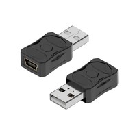 Adaptateur USB vers Micro USB, convertisseur USB 2.0 mâle vers Micro femelle pour téléphone, tablette, PS4, ordinateur portable, LED, alliage d'aluminium
