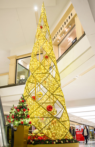 Kỳ nghỉ trang trí khổng lồ Led Kim loại nhân tạo khung xoắn ốc ngoài trời dây Cây giáng sinh - Product Image 5