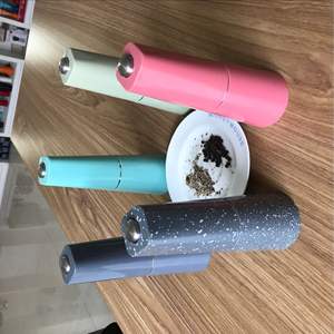 Cross Border Multi Style <b>Pepper</b> <b>Grinder</b> 6.2x18.5 Cm Cylinder Metal Lid Portable Electric Travel Kitchen Gadget - Product Image 2