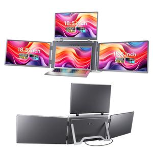 Monitores portátiles de 18.5 pulgadas con pantalla súper grande, 1 cable para 3 pantallas, todo en uno, conexión tipo C, extensor de pantalla para portátil - Product Image 1