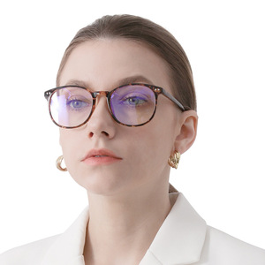 Gafas con montura ovalada TR90, anti luz azul, tamaño mediano, unisex, con lentes AC y protección contra la luz azul. - Product Image 5