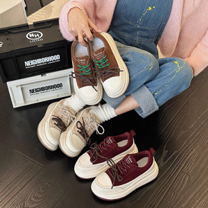 2026 New Style Thick-soled White Sneakers - Perfect <b>for</b> <b>Women</b>, Classic Retro Soft-Tread Comfortable Leisure Sports Shoes - Product Image 4