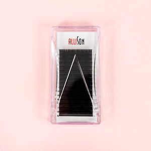 Extensions de cils en faux vison noir mat Allison Volume Trays Velour Silk Premium Velvet Dark Lash Extensions - Product Image 5