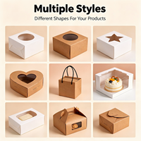 Caja de Papel Kraft Corrugado Rígido con Ventana, Cierre Magnético, Impresión Personalizada, Apta para Alimentos, Embalaje para Regalos, Jabón, Dulces, Galletas y Productos Artesanales