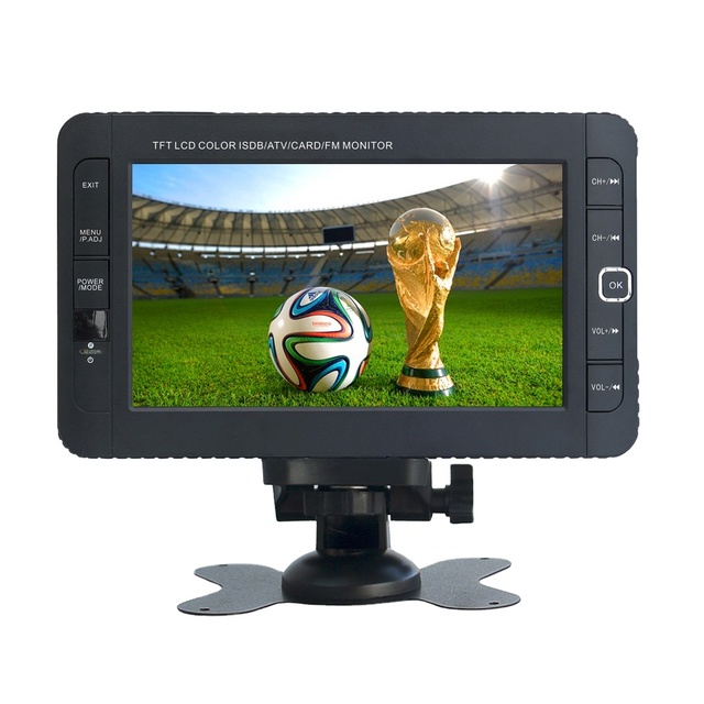 Football Cup 7 9 10.1 Inch Built in Battery ISDB-T DVB-T2 ATSC Digital Mini Pocket Television Portable TV