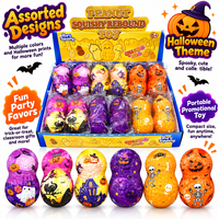 Jouets promotionnels : 12 jouets anti-stress en forme d'arachide, doux, à récupération lente, conçus pour Halloween, jouets sensoriels à presser pour soulager le stress