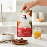 Pochette à bec verseur personnalisée de 500 ml avec thermoscellage pour l'emballage d'aliments chauds, de bouillon d'os et de liquides