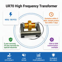 Transformateur de puissance haute fréquence à noyau de ferrite UR70, isolation haute tension (HV), pour applications industrielles