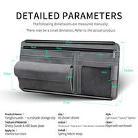 Sac de rangement pour voiture en cuir de haute qualité, organisateur de coffre, porte-lunettes et porte-cartes avec 1 à 3 compartiments, modèle Joyart CSO1
