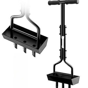 Xuyên biên giới giảm giá Hướng dẫn sử dụng công cụ làm vườn ba-prong đất Aerator bãi cỏ lõi Remover và sân cắm đóng hộp xẻng - Product Image 1