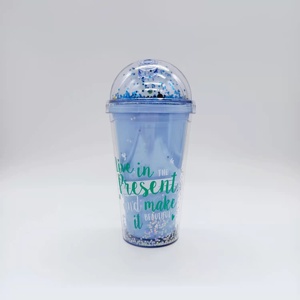 Gobelets en plastique à double paroi avec paille, motif <span class=keywords><strong>Mickey</strong></span> et <span class=keywords><strong>Minnie</strong></span> Mouse, avec nœud, 350 ml, 450 ml, 650 ml - Product Image 2