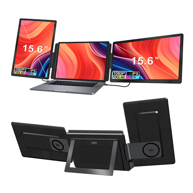 High Quality Wholesale Prices Rotatable Screen 1080P Ultra Slim Kickstand 60Hz Perfect Dual Screen Portable Monitor