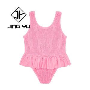 Manufacturer Toddler Swimsuit Summer Ruffle Lace <b>Girls</b> Bikini Custom Recycled Nylon Baby One Piece Swimsuit - Product Image 4