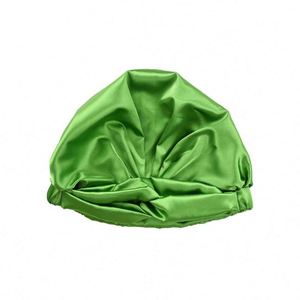 Gorro de Dormir Ajustable de Doble Capa de Satén de Seda para el Cuidado del Cabello Rizado Natural de Mujer, Regalo Promocional - Product Image 4