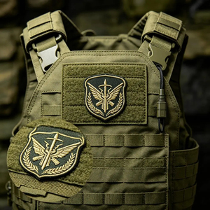 Patch <span class=keywords><strong>Velcro</strong></span> brodé de qualité supérieure avec fermeture auto-agrippante, patch personnalisé pour l'image de marque des vêtements, usine OEM - Product Image 5