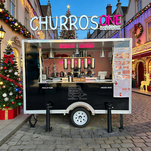 Remorque à pizza carrée certifiée CE, homologuée DOT, entièrement équipée pour four à bois, barbecue, hamburgers, camion de restauration rapide - Product Image 1