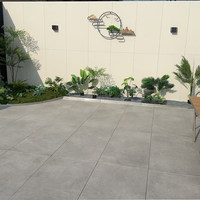 Carrelage de sol extérieur en porcelaine 600x600x18mm, effet pierre, écologique, antidérapant, mat, nouveau style chinois, haute absorption d'eau