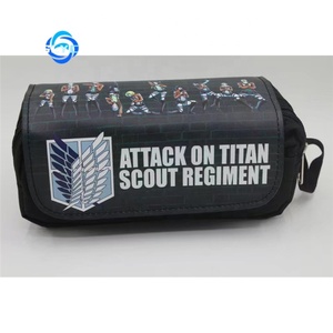 Anime attack Giant double stylo étui en toile Creative petit sac extérieur étudiant boîte de rangement pour crayons - Product Image 5