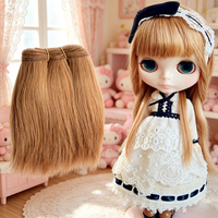 Mèche de cheveux pour poupée Blythe, ondulation profonde, boucles Jerry, couleur 613 #   Matériau pour jouet en peluche modèle tresse de cheveux, teint en blanc